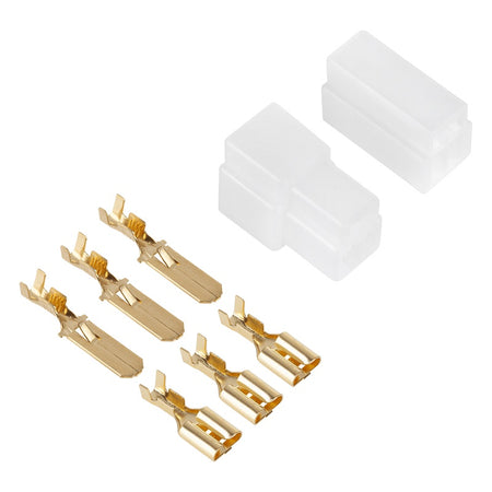 Set papuci auto mamă-tată de 6,3 × 0,8 mm cu cuplă de 3 contacte cu protecție ZLA0704