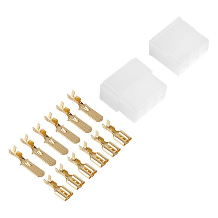 Set cuplă auto cu 6 contacte cu papuci mamă-tată de 6,3 × 0,8 mm ZLA0706