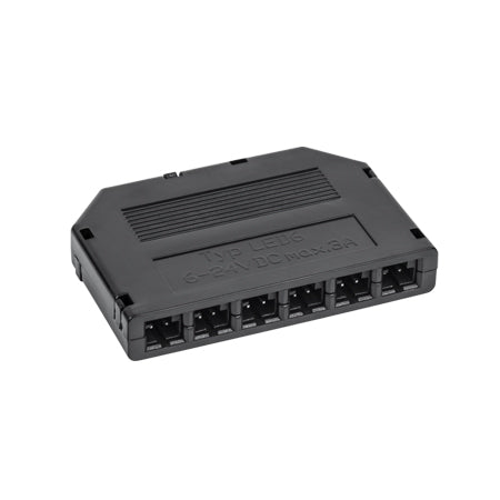 Splitter LED max 3A, 6-24 VDC, model LED6, cod ZLA0900