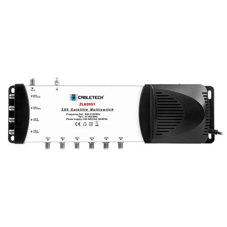Multiswitch 4 sat + TV, 6 ieșiri, filtru LTE, Cabletech ZLA0991