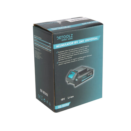Acumulator 18V 2Ah Li-Ion compatibil gama Flexi Power Detoolz DZ-SE202