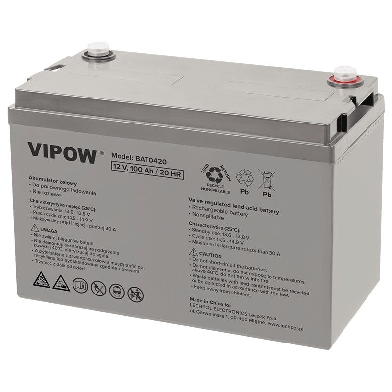 Acumulator Gel 12v 100ah Vipow