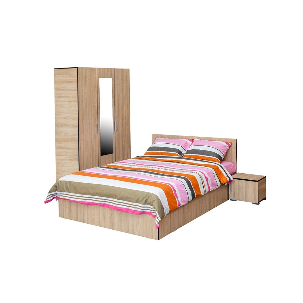 Dormitor Corinne, 3 Usi Cu Comoda Pat 160 X 200 Somona