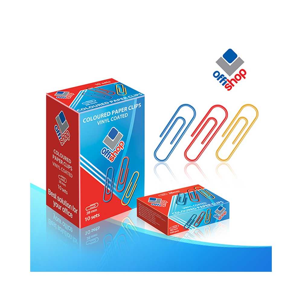 Agrafe Birou Color, 28mm, 100 Buc/Cut Of004 Offishop