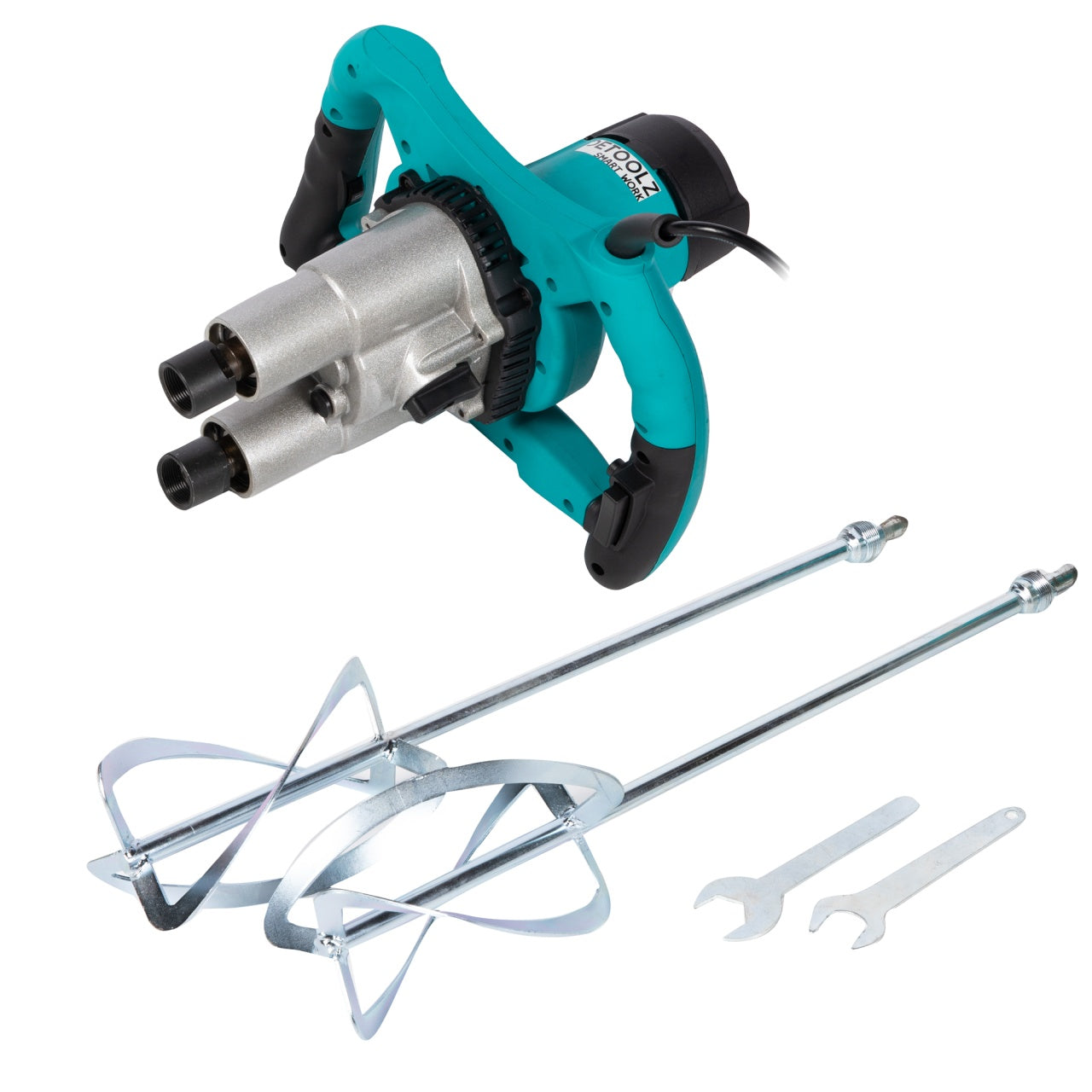 Amestecator materiale construcții cu 2 palete, 1800 W și viteză variabilă Detoolz DZ-C298