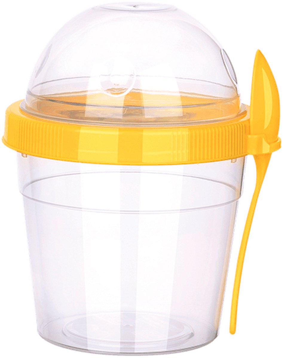 Pahar Cu Capac Si Lingura 500ml