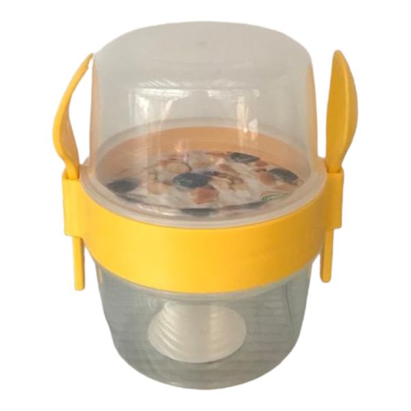 Pahar Cu Capac Si Tacamuri  800ml