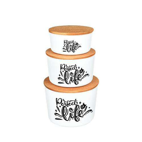 Set 3 Cutii Cu Capac  360+800+1400ml