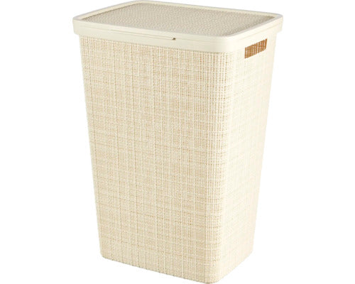Cos De Rufe Cu Capac "jute" Bej
