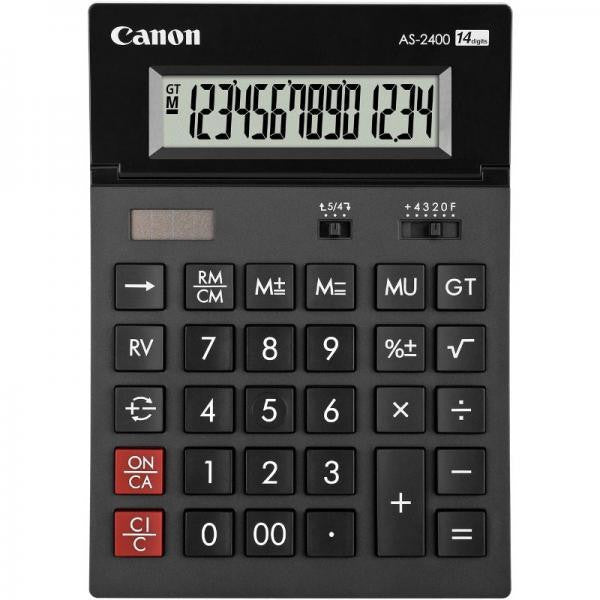 Calculator De Birou Canon As-2400, 14 Digit, Ecran Rabatabil