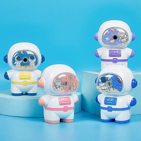 Așcuțitoare cu manivelă pentru creioane, model astronaut, cod 5810