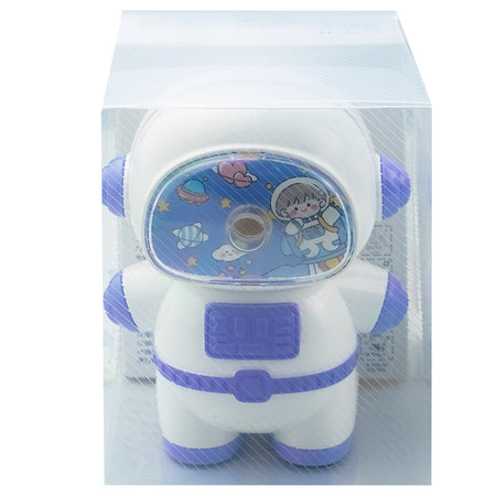 Așcuțitoare cu manivelă pentru creioane, model astronaut, cod 5810