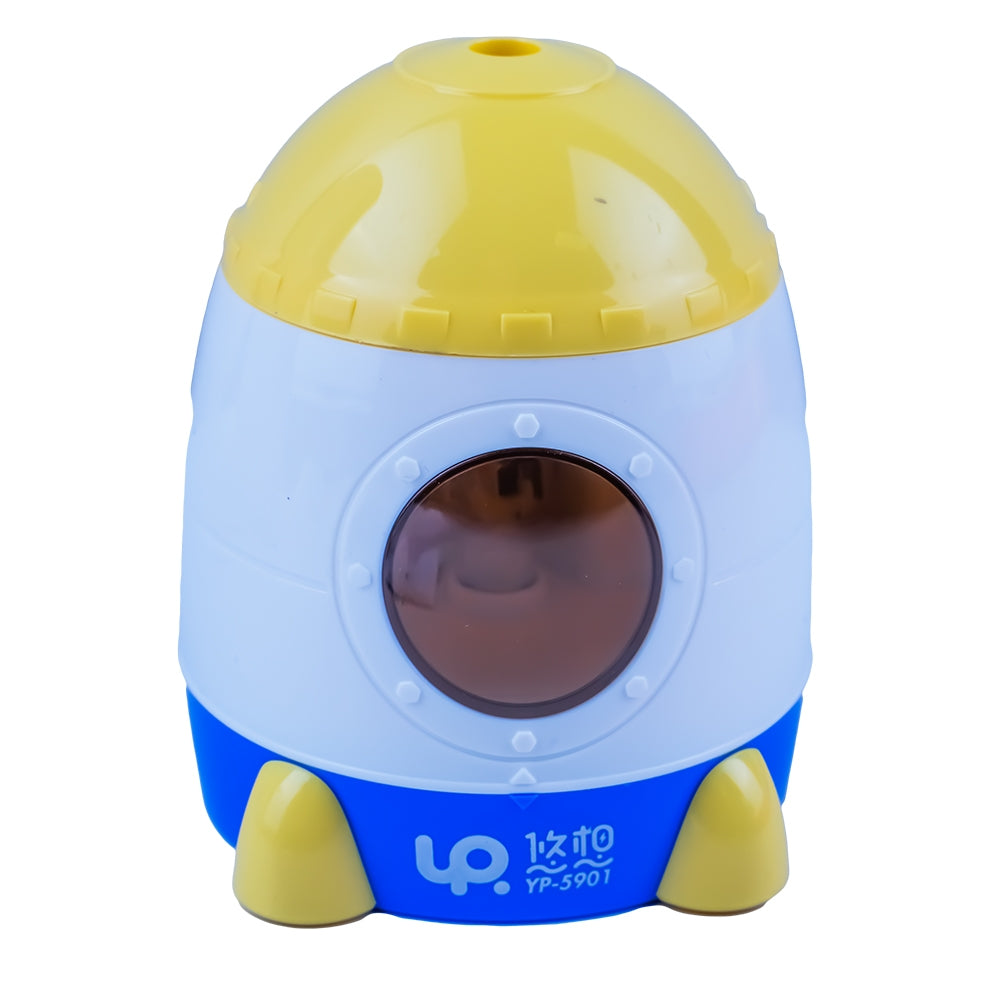 Ascuțitoare electrică cu baterii și încărcător, design rachetă YP-5901