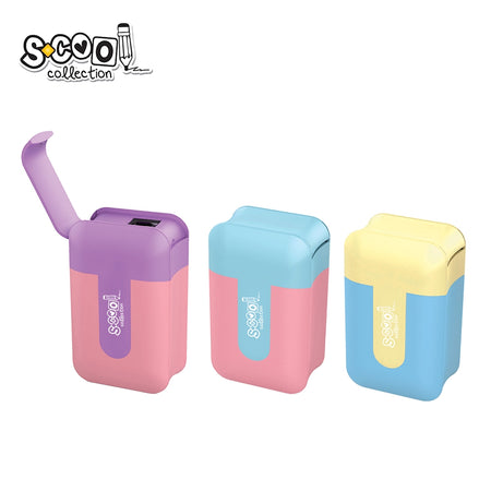 Așcuțitoare pentru creioane pastel, cutie display 24 buc, S-COOL / OFFISHOP SC2401
