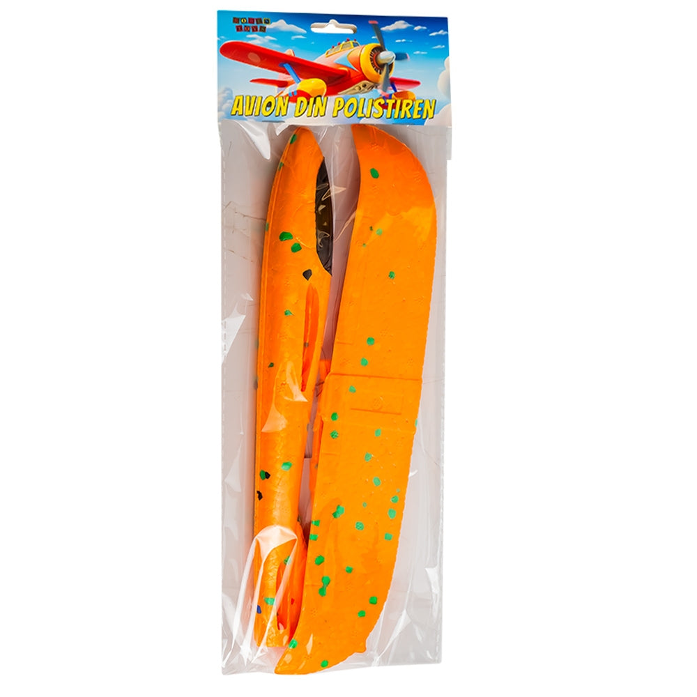 Avion Din Polistiren Cu Led, 48x47 Cm - Robentoys