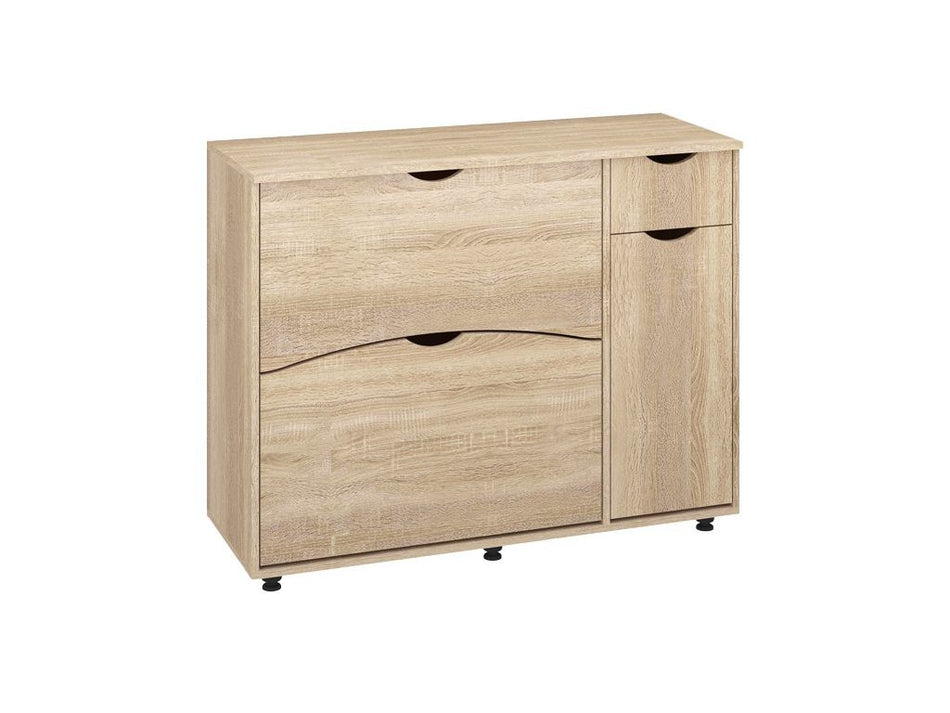 Dulap Pantofi, Pal Cu Furnir, 81x24x60, Alb
