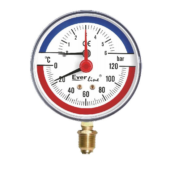 Thermomanometru Vertical 6 Bar