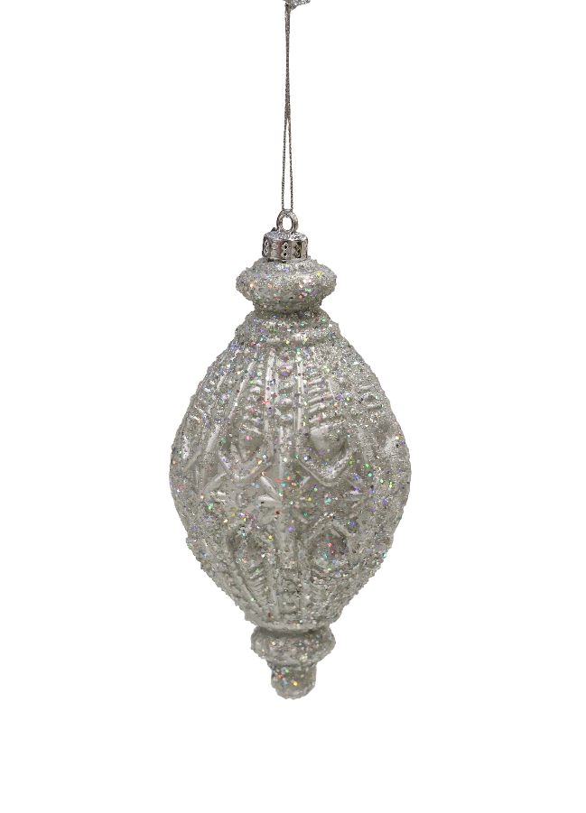 XMAS ORNAMENT GLOB TUGUIAT GRI PETROL, PLASTIC