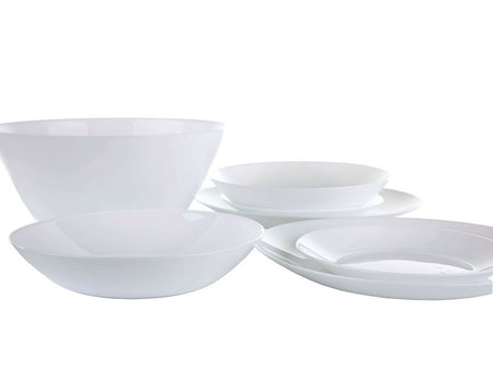 Bol sticlă albă Arcopal Zelie, pentru servire masă Horeca 18 cm