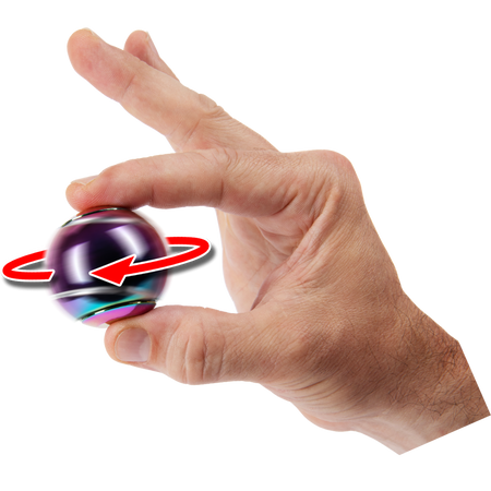 Bopster Spin Ball, Multicolor, Metalizat
