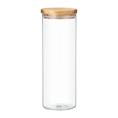 Borcan depozitare cu capac lemn Nordic Ambition, design scandinav 1800 ml