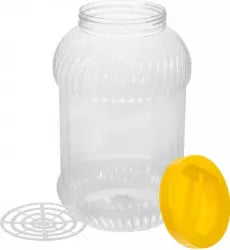 Borcan PET rotund cu capac