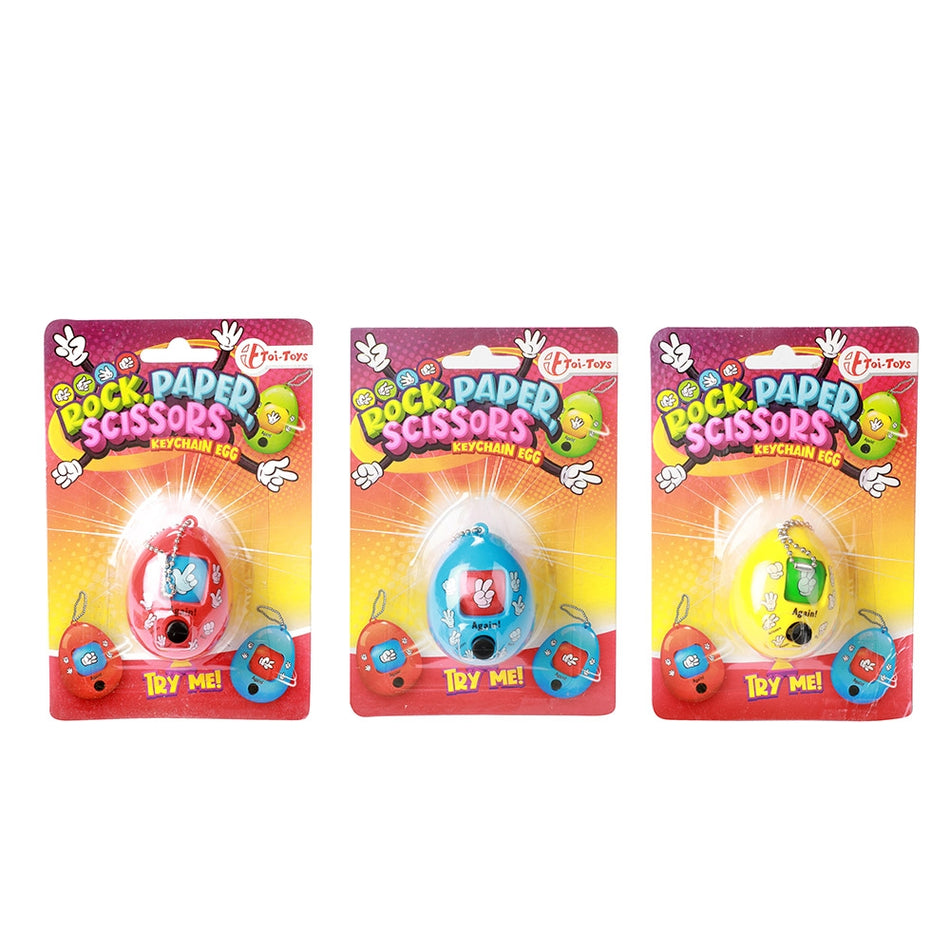 Breloc Cu Baterii, Joc Piatra, Hartie, Foarfeca - Toi-toys 35751z