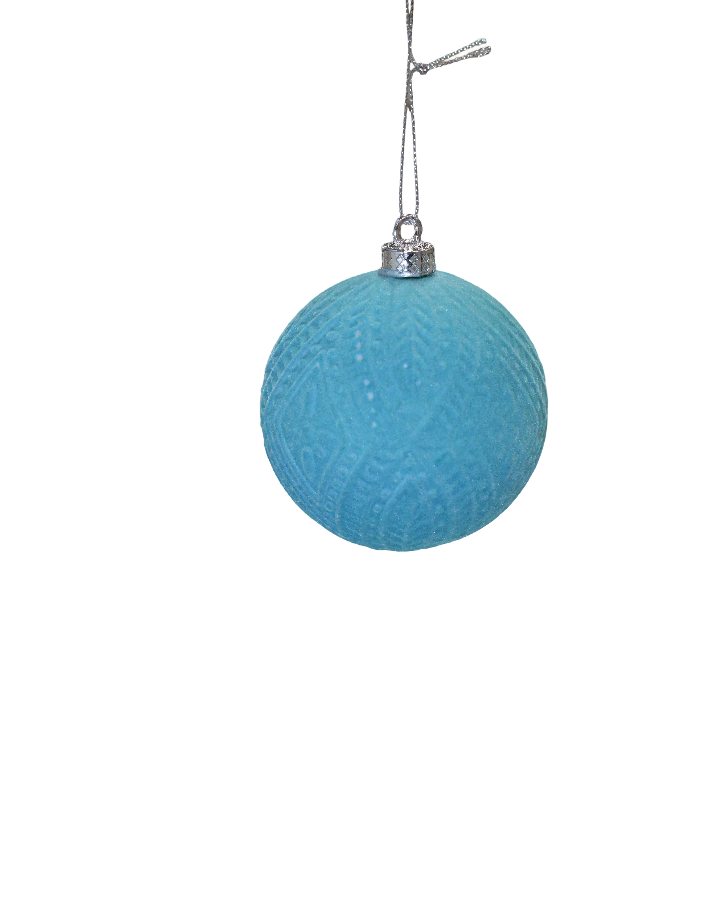 XMAS GLOB 8 CM TURCOAZ DIN PLASTIC CU CATIFEA 16111LB8