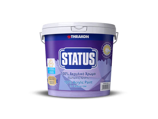 Vopsea Acrilica Pentru Exterior Status 100% Acrylic Paint 3l
