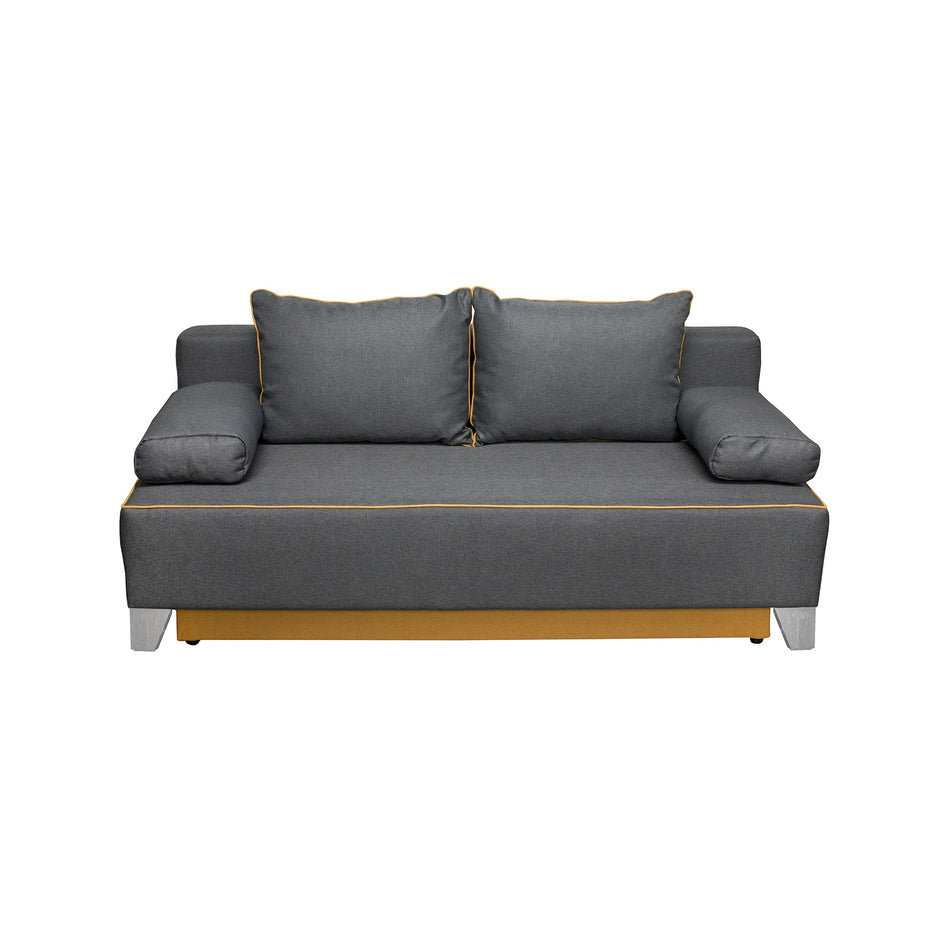 Canapea Yasmin Extensibila, 3 Locuri, Lada Depozitare, Gri,190x97x75cm