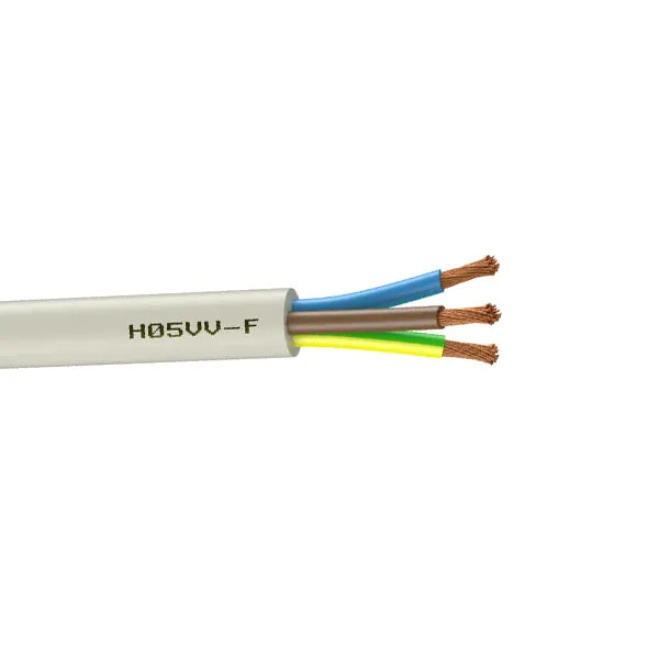 Cablu electric H05VV-F alb