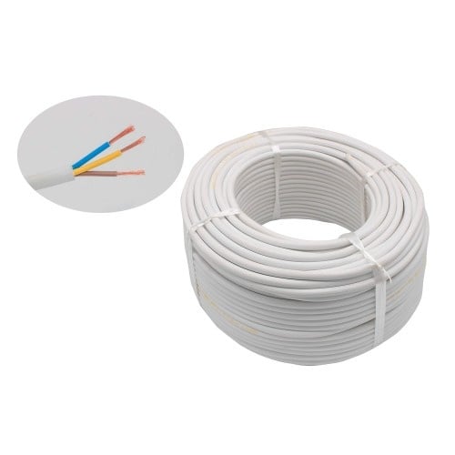 Cablu Electric 3x2.5 Alb Vanzare La Metru H05vv-f 3 G