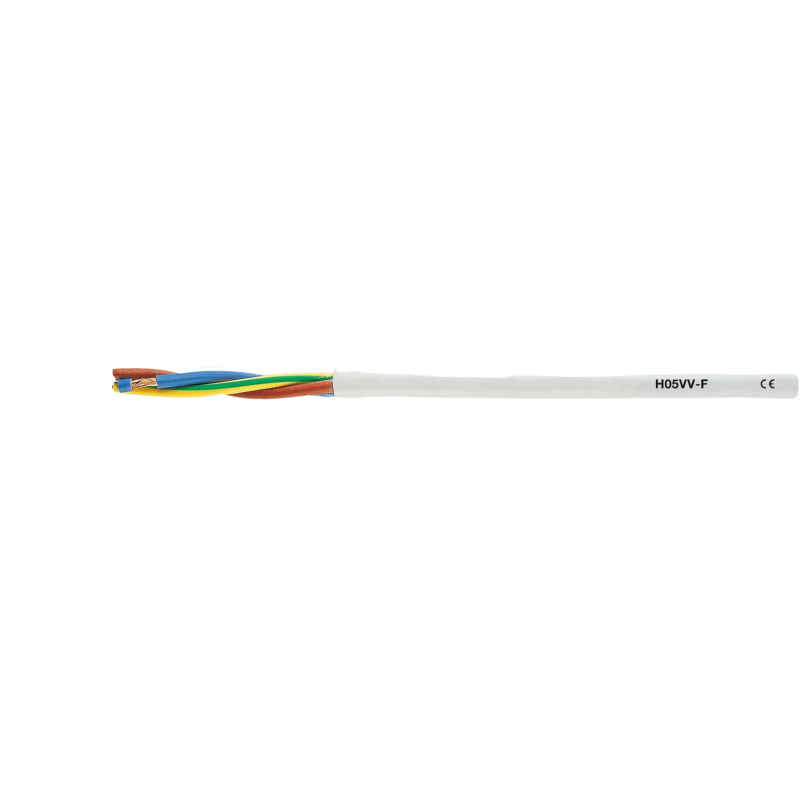 Cablu electric H05VV-F alb