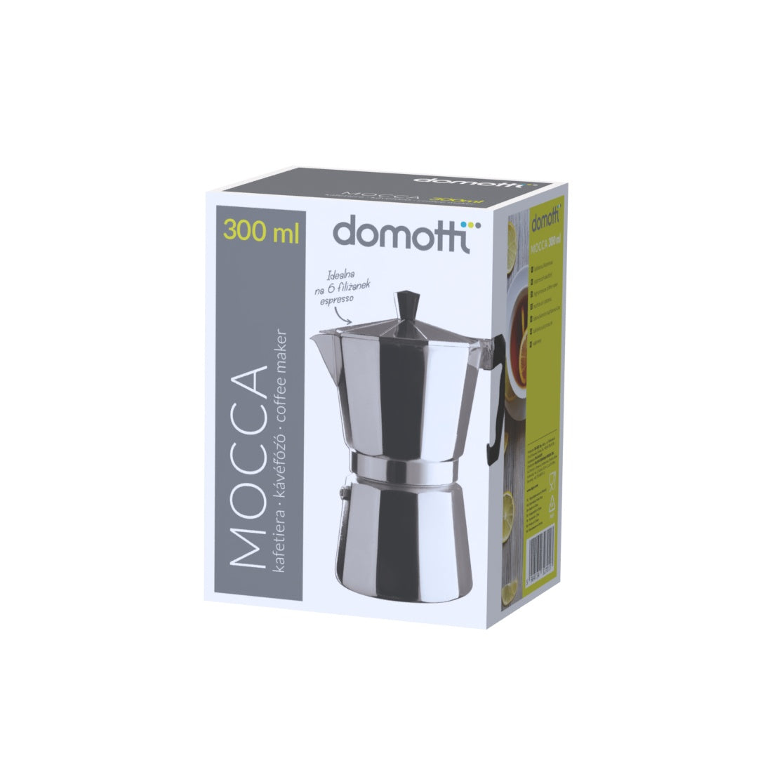 Cafetieră filtru Mocca și espressor aragaz Domotti pentru preparare rapidă 300 ml
