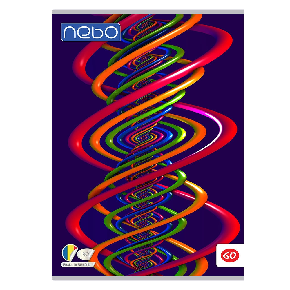 Caiet A4 60 File, Nebo Premium, 80 G, Ar
