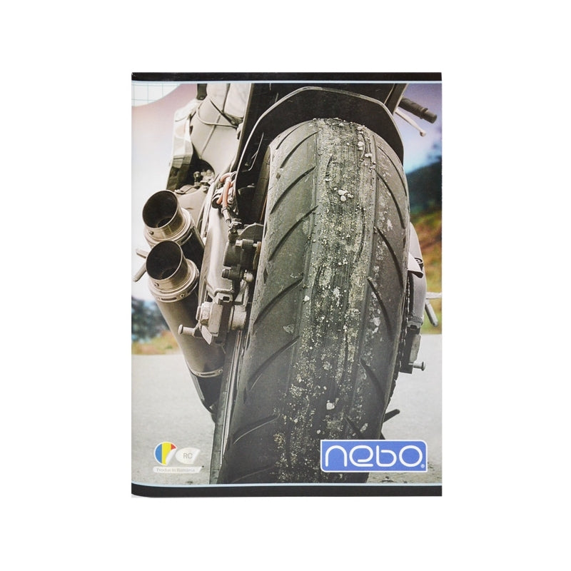 Caiet A5 100 file pătrățele, hârtie 60-70 g/m², NEBO 16550