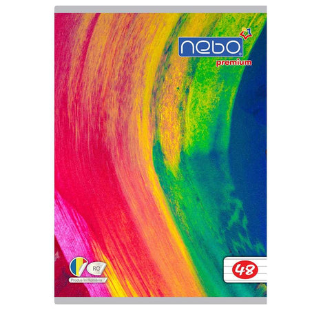 Caiet A5 48 file dictando, premium 80g, coperta lucioasă, NEBO 16512