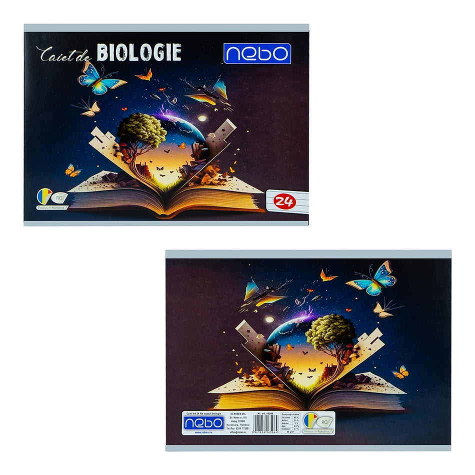 Caiet Biologie A4, 24 File