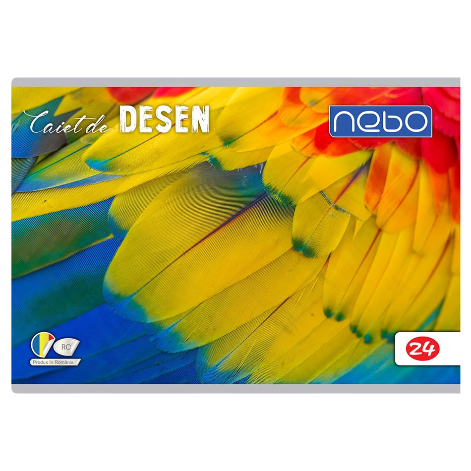 Caiet desen 24 file A4, pentru copii, coperti lucioase, NEBO 16596