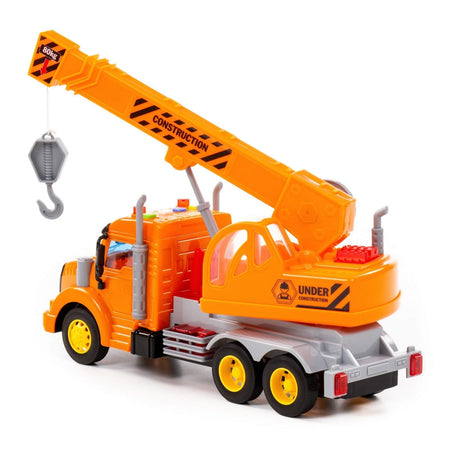 Camion Constructii+ Macara, Cu Lumina Si Sunet, 86617