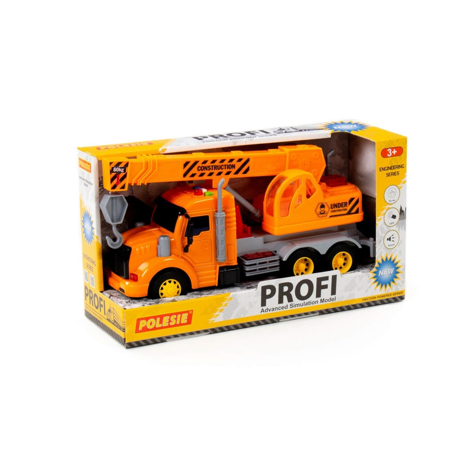Camion Constructii+ Macara, Cu Lumina Si Sunet, 86617