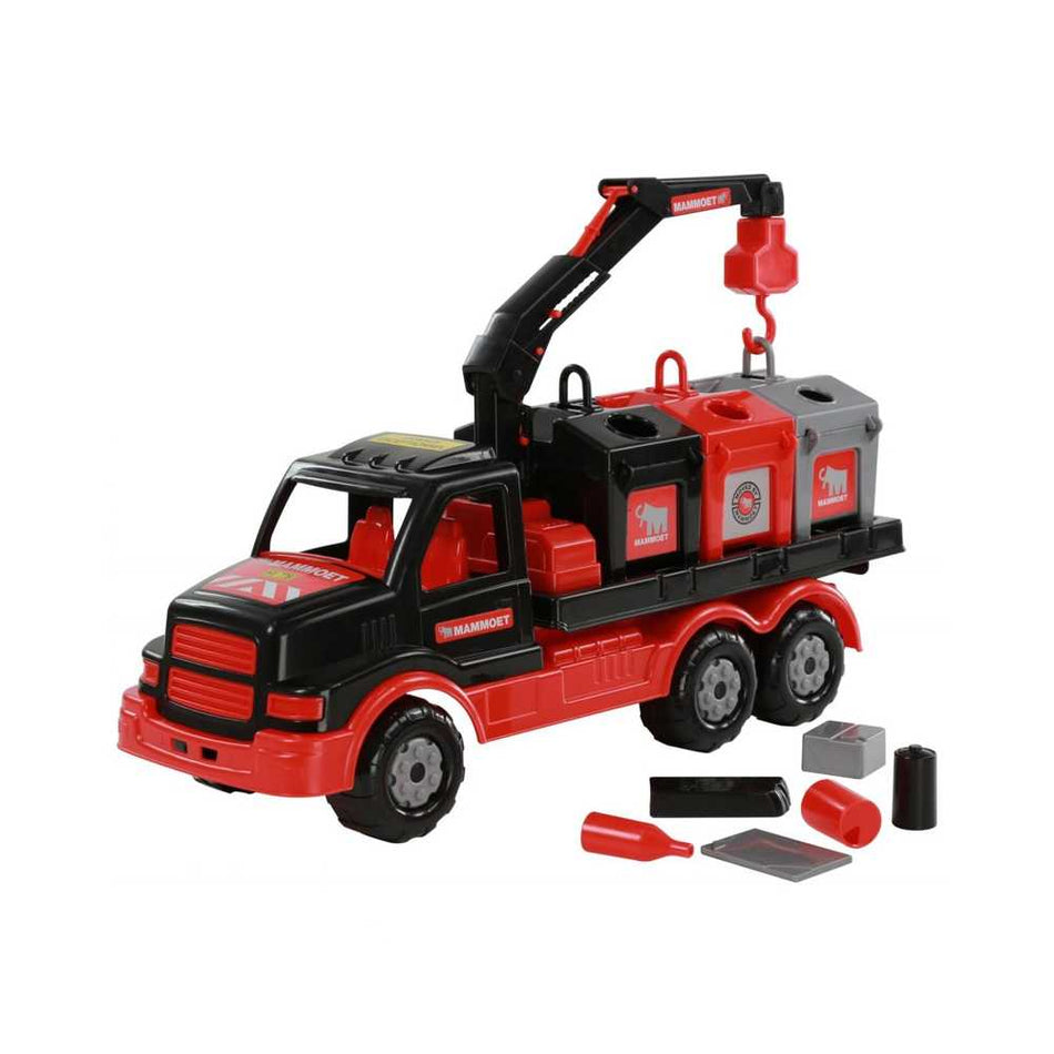 Camion Salubrizare+pubele - Mammoet, 47x18x23 Cm, Polesie