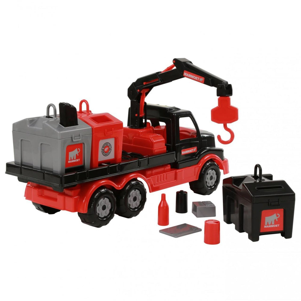 Camion Salubrizare+pubele - Mammoet, 47x18x23 Cm, Polesie