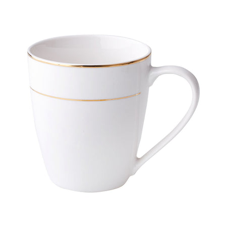 Cana 360 ml Aura Gold, porțelan elegant și rezistent Ambition 29192