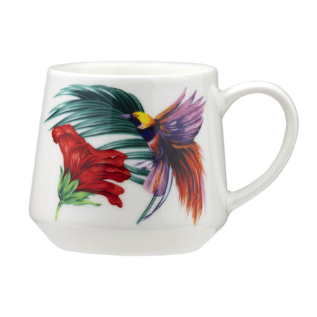 Cana 460 ml din porțelan Tropical Birds – Ambition, design cu păsări exotice Pasăre Colibri