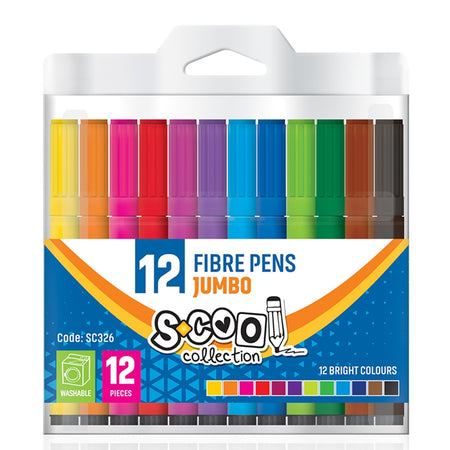 Carioca Jumbo, 12 Culori/Cut Pvc Sc326 S-Cool