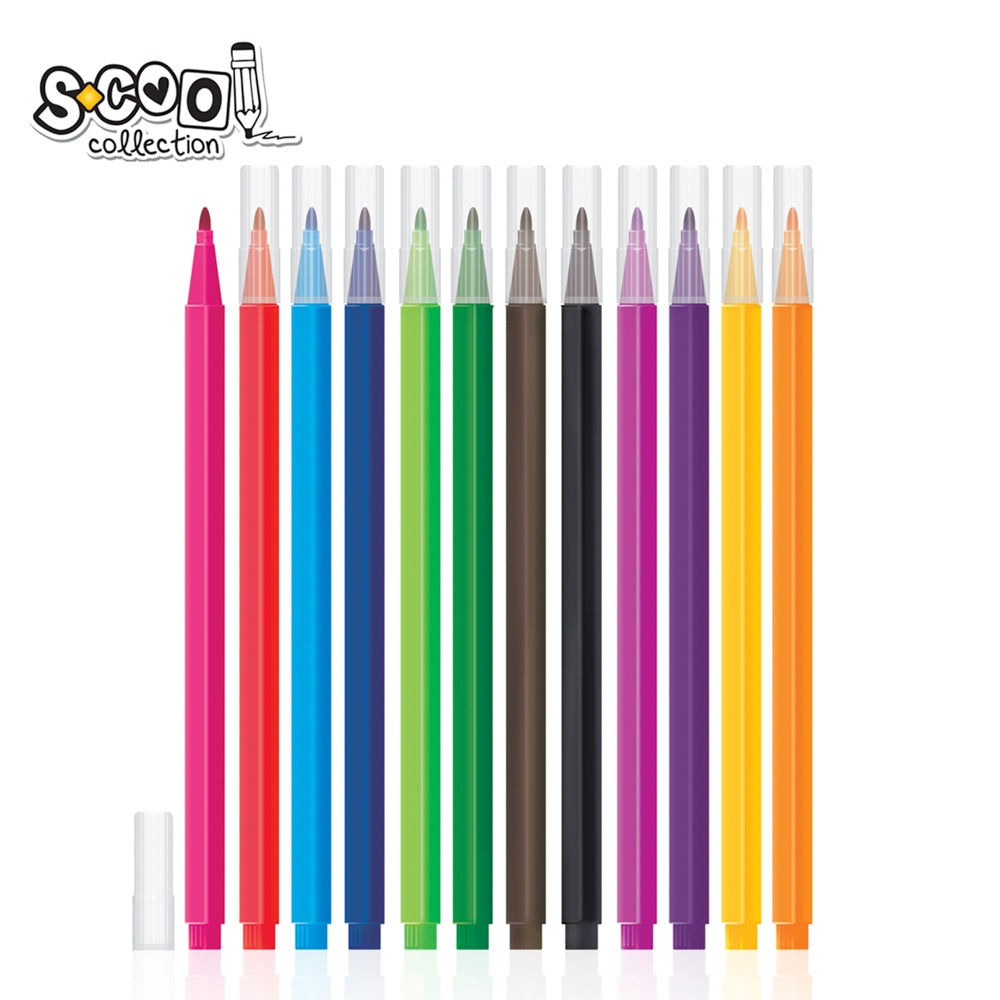 Carioca Triunghiulara, 12 Cul/Set Sc306 S-Cool