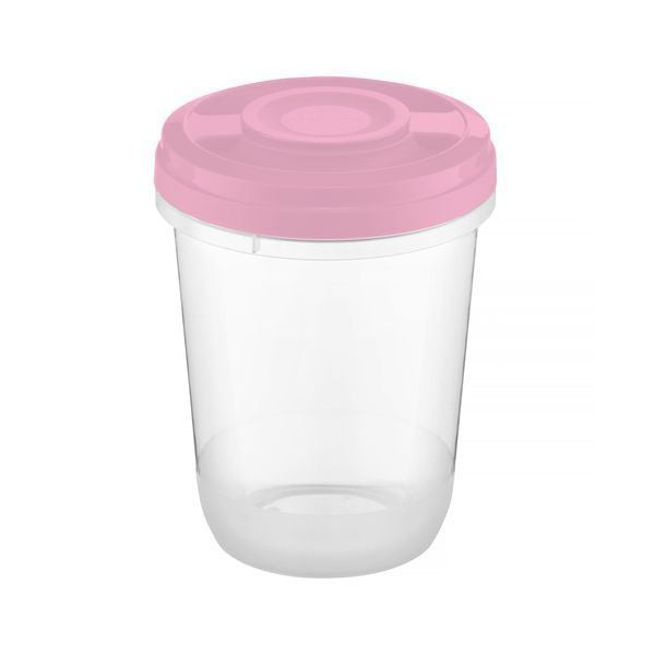 Caserole cu capac Smart Ambition pentru depozitare alimente Roz