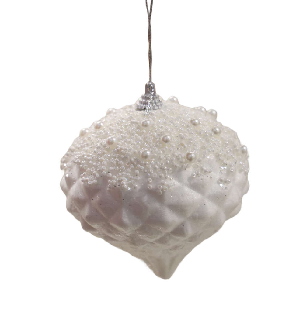 Xmas Glob 10 Cm Titirez Alb A1-51544w10