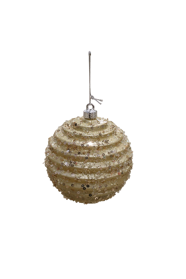 XMAS GLOB 10 CM SAMPANIE DIN PLASTIC CU DUNGI 11014CH10